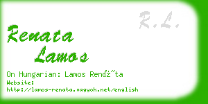 renata lamos business card